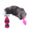 Large powder silicon glue fox tail 40cm