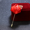 Red pin lapel pin suitable for men and women, universal brooch, flowered, wholesale