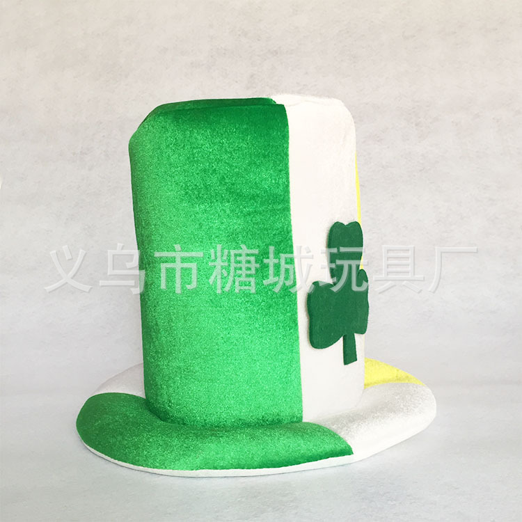 LED luminoso sombrero fiesta sombrero irlandés Festival sombrero trébol sombrero afortunado rendimiento suministros Topper