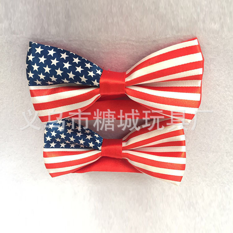 LED luminoso moda bandera pajarita estilo británico vestido pajarita suministro Estados Unidos Reino Unido Australia