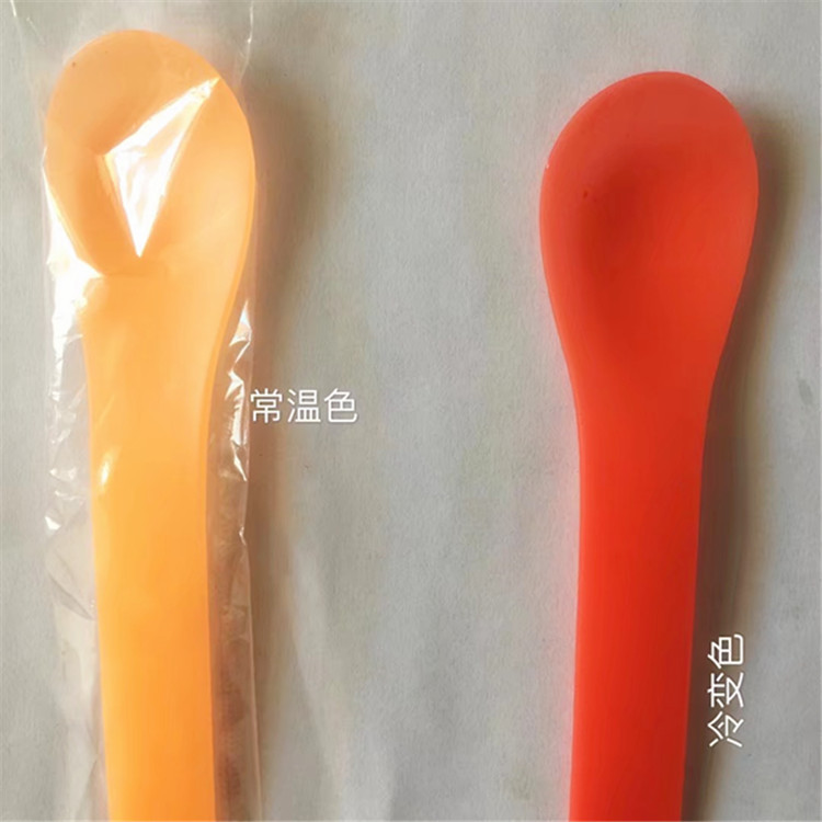 Disposable color changing spoon Color Dessert spoon high temperature color changing spoon ice cream spoon temperature changing spoon wholesale