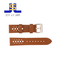 手工头层牛皮手表表带 新款打花孔时尚手表带配件