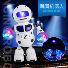 Electric dancing and drumming robot, educational and creative children's light and music toys, happy little drummer robot