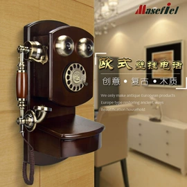 普通电话机;木质工艺品;挂钟、壁钟