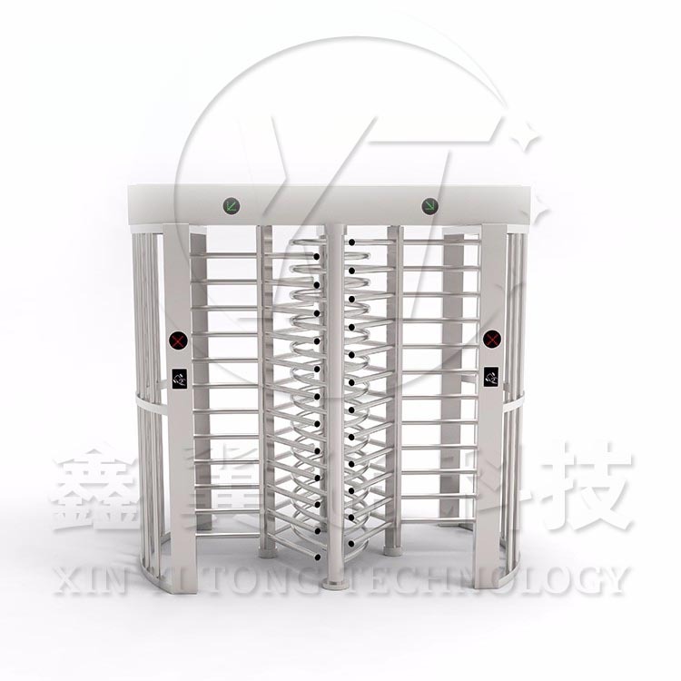 小区刷卡门禁全高转门智能闸机设备安装十字人脸识别高效耐用