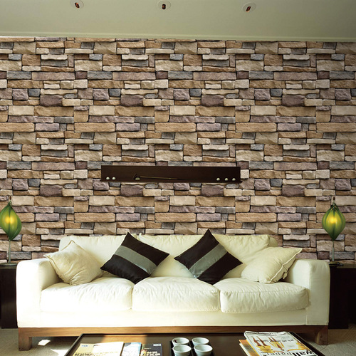 Supply 45cm imitation rock pattern bricks bedroom living room background wallpaper self-adhesive decorative wallpaper sticker SA-1007