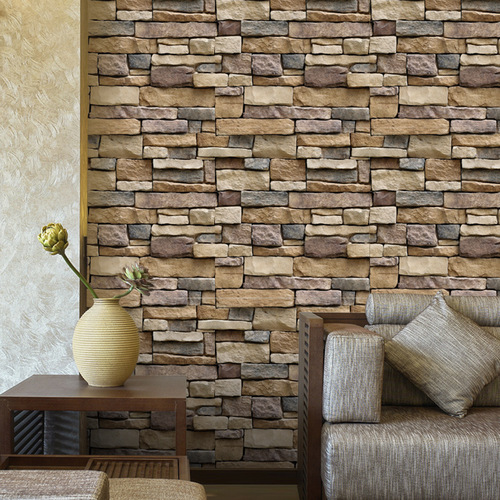 Supply 45cm imitation rock pattern bricks bedroom living room background wallpaper self-adhesive decorative wallpaper sticker SA-1007