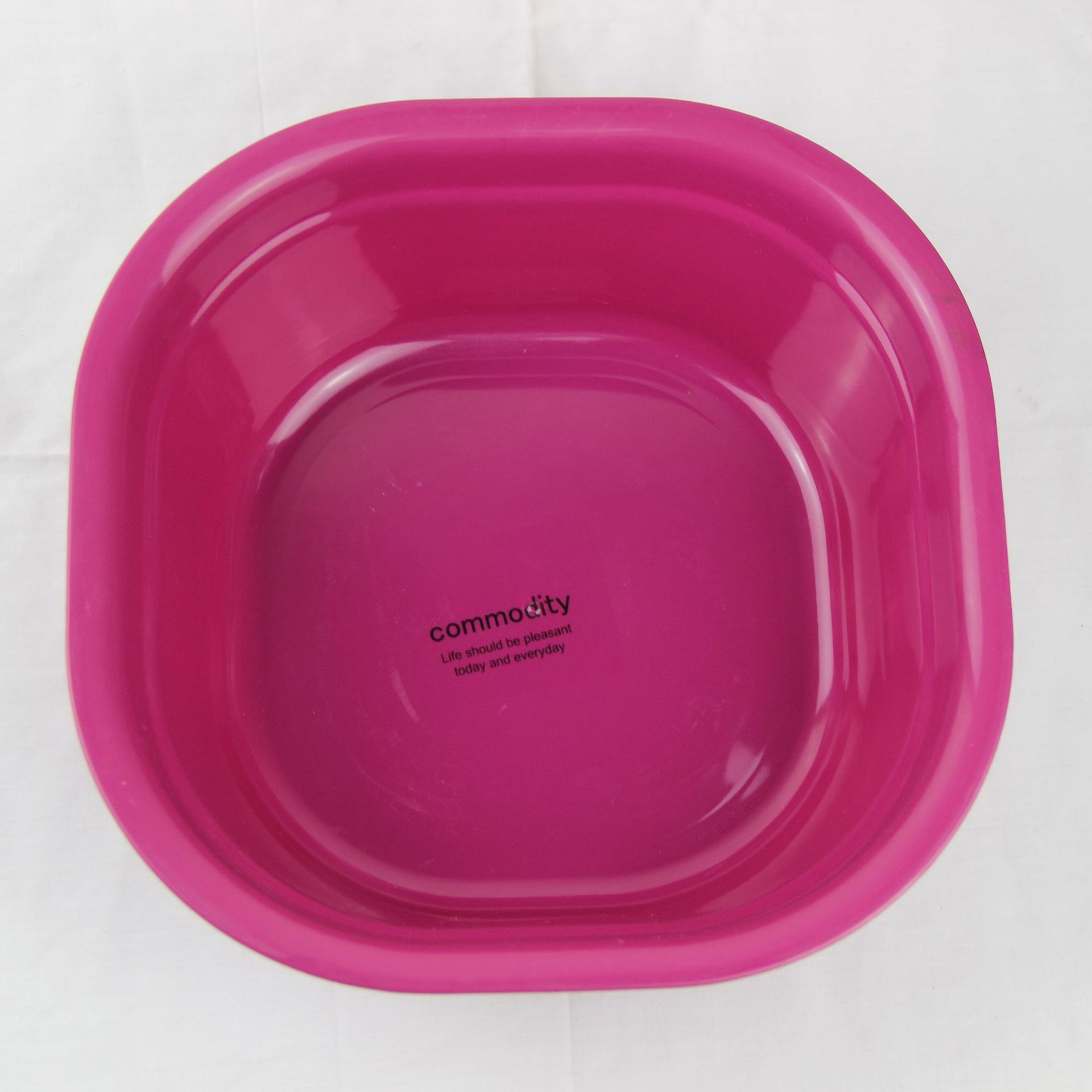 厂家批发中号方形加厚塑料脸盆家用宝宝洗脸盆厨房洗菜盆可印logo