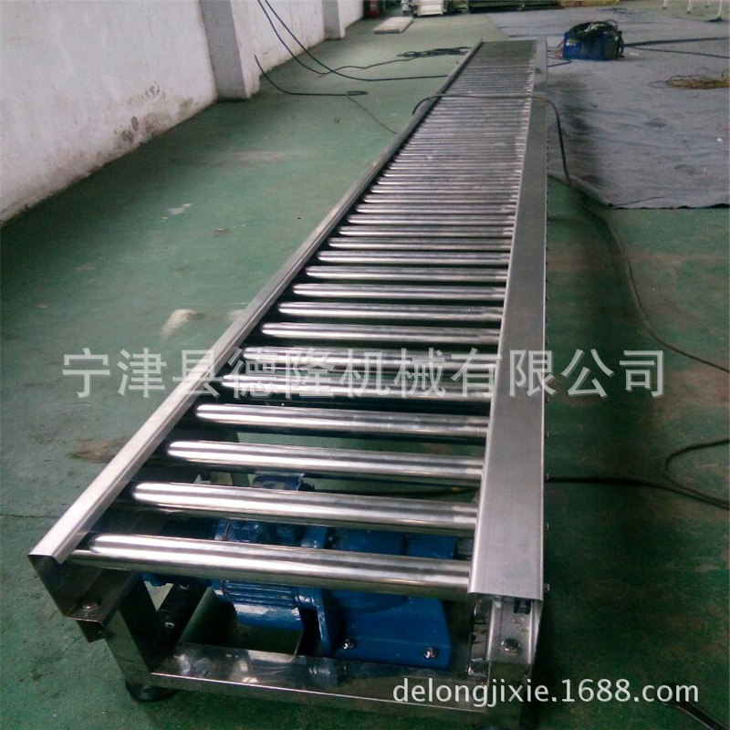 包胶滚筒输送机 高效包胶滚筒输送机 电动滚筒输送线