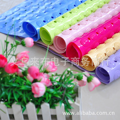 新款韓版優質浴室防滑墊 按摩防滑多彩實色瀝水防摔跤 腳墊地毯