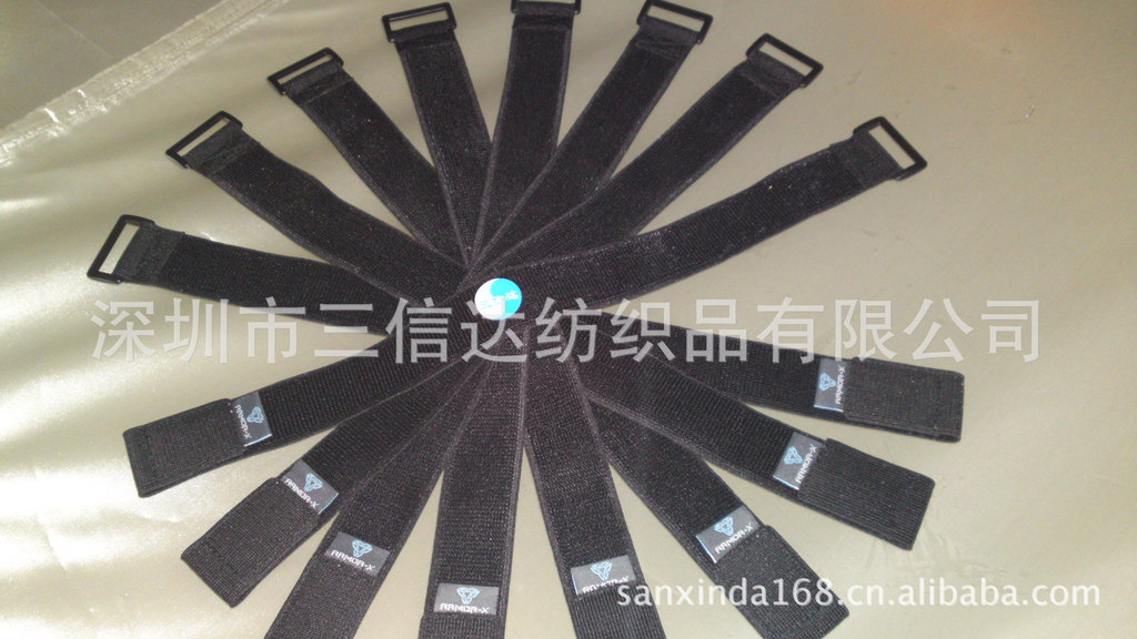 松紧魔术贴捆绑带 松紧理线带 松紧束线带魔术贴导管固定装置扎带