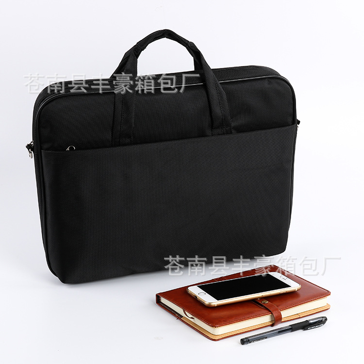 Portable Laptop Bag Brief Shoulder Business Bag Insurance Company Exhibition Bag logo
