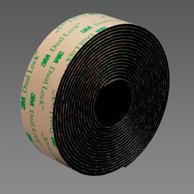 Dual Lock Black Mushroom Head Buckle SJ4575 Adhesive Back Magic Buckle Velcro Strap 1 Inch 6 Inch