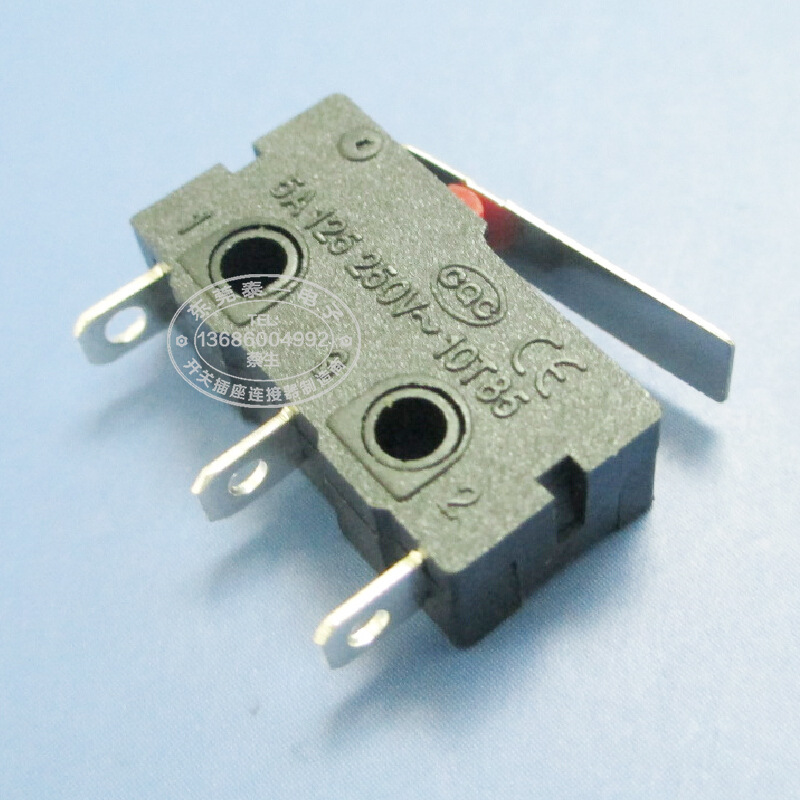 无线报警器直柄三脚行程开关压柄力度可定 制小型微动开关KW12-B