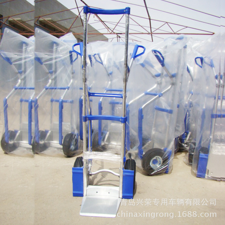 青岛厂家供应拉货手推车 铝合金折叠手推车货物运输