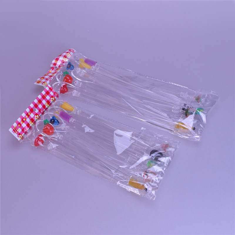 Cuchara de cóctel de acrílico creativo lindo mango largo cuchara de mezcla cuchara batido leche tienda de té café bebida fría cuchara palo de jugo