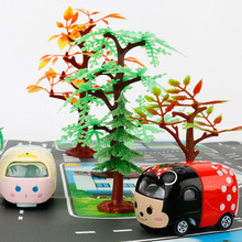 多款小号塑料树木 植物模型 可搭配恐龙场景 汽车停车场场景玩具