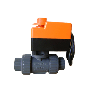 慢开 慢关 4分 6分  PVC手自一体微型电动二通球阀  电动三通球阀