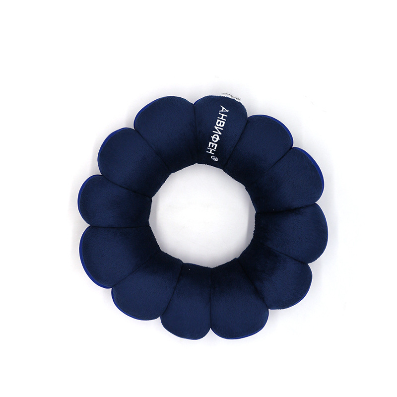 源メーカー ドーナツ型クッション ひまわり型弾性リング枕 両面使えるクッション 頭と耳用枕