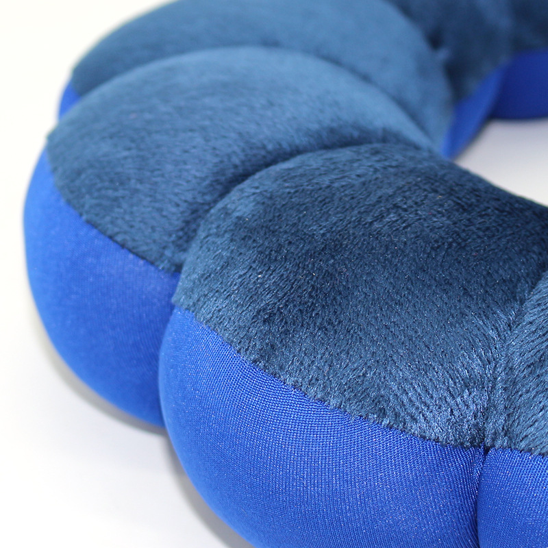 源メーカー ドーナツ型クッション ひまわり型弾性リング枕 両面使えるクッション 頭と耳用枕