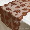 Thanksgiving Table Flag Flag Harvest Festival Maple Leaf Table cloth autumn -colored leaves lace desktop flag desktop towel