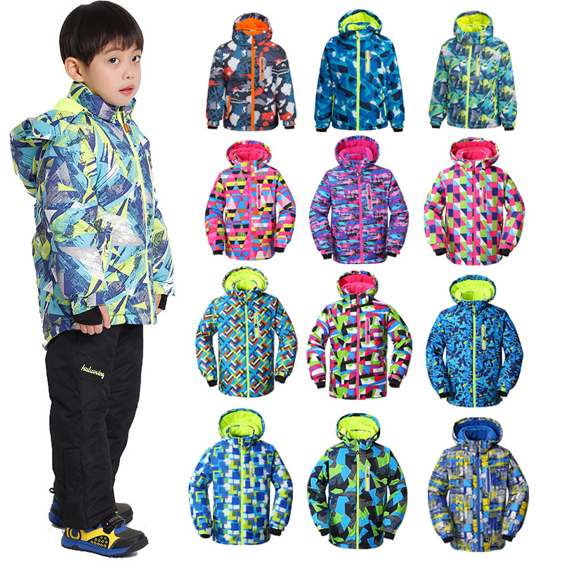 Cool Star outdoor jacket for boys and girls children thickened warm ski suit baby hooded snow-proof jacket