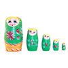 Wooden Russian Sites Scenic Area Crafts Scenic Scenic Scenic Area Travel Toys Colorful Five -Five -Five -Stroke Baby Place Source