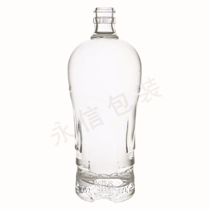 厂家批发出口透明玻璃白酒瓶私藏洋酒红酒瓶可喷涂彩色异形玻璃