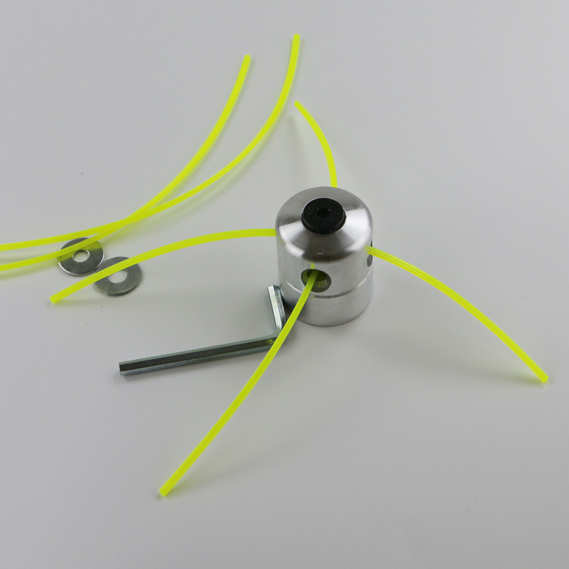 厂家直销加厚铝打草头圆柱形光亮割草机配件园林五金工具批发