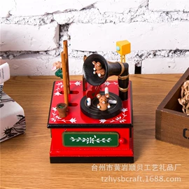 圣诞装饰品;木质工艺品;音乐盒