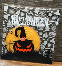 Bolsas de embalaje para dulces de Halloween y Navidad, bolsas para galletas, bolsas autoadhesivas de OPP para hornear, bolsas de embalaje para alimentos navideños