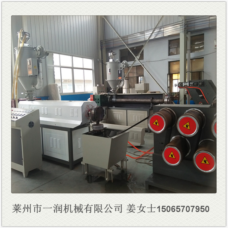 PE建工线拉丝挤出设备 聚乙烯圆丝拉丝机组 工程泥瓦线拔丝机械