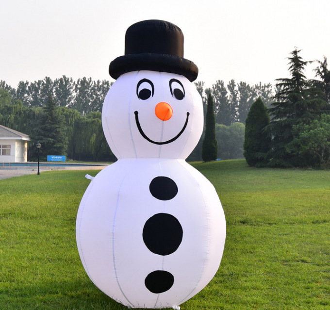 圣诞节场景装饰品 充气圣诞老人 雪人 场地布置道具圣诞PARTY用品