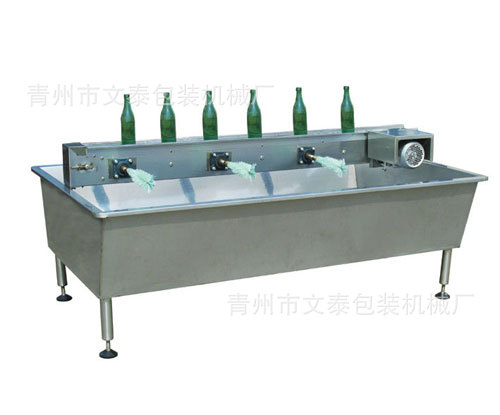 玻璃瓶刷瓶机 电动刷瓶机 六头刷瓶机 水槽式刷瓶机