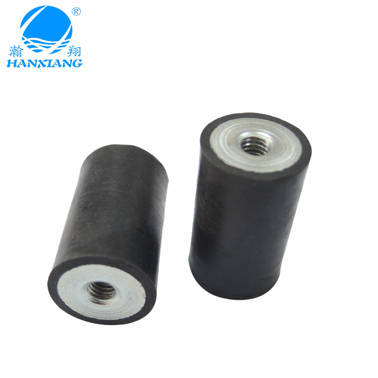 橡胶缓冲垫 带螺丝减震垫 圆柱胶垫 五金包胶件 厂家直销
