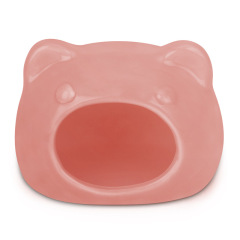 Cat-head-shaped hamster ceramic nest sleeping nest, warm and cooling bedroom, golden bear cooling house, cooling house, summer nest, universal for all seasons