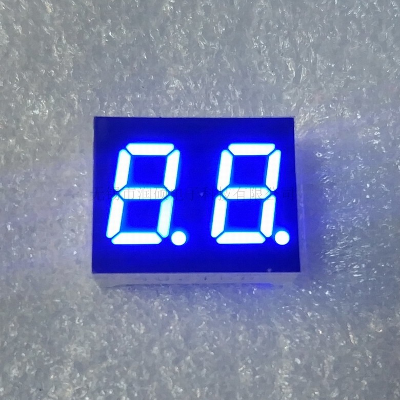 0.4英寸 2位 蓝色 数码管 LED数码管