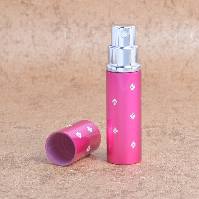 5ml10ml botella de perfume de aerosol Plum Point Cosméticos líquidos de viaje sub-botella portátil botella de perfume incrustado en diamante