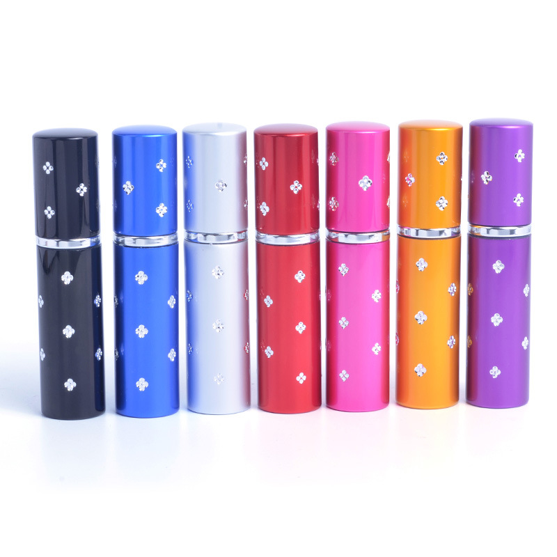 5ml10ml botella de perfume de aerosol Plum Point Cosméticos líquidos de viaje sub-botella portátil botella de perfume incrustado en diamante