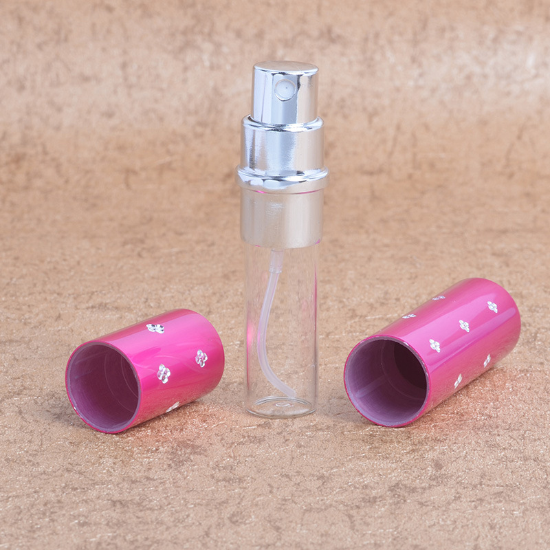 5ml10ml botella de perfume de aerosol Plum Point Cosméticos líquidos de viaje sub-botella portátil botella de perfume incrustado en diamante
