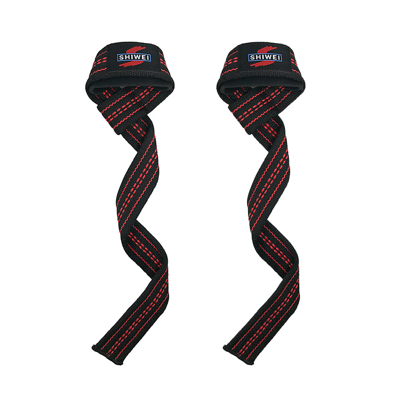 Pulsera deportiva negro rojo duro pull banda de refuerzo bobinado pulsera no es fácil de deslizar fitness pulsera de levantamiento de pesas entrega de una pieza