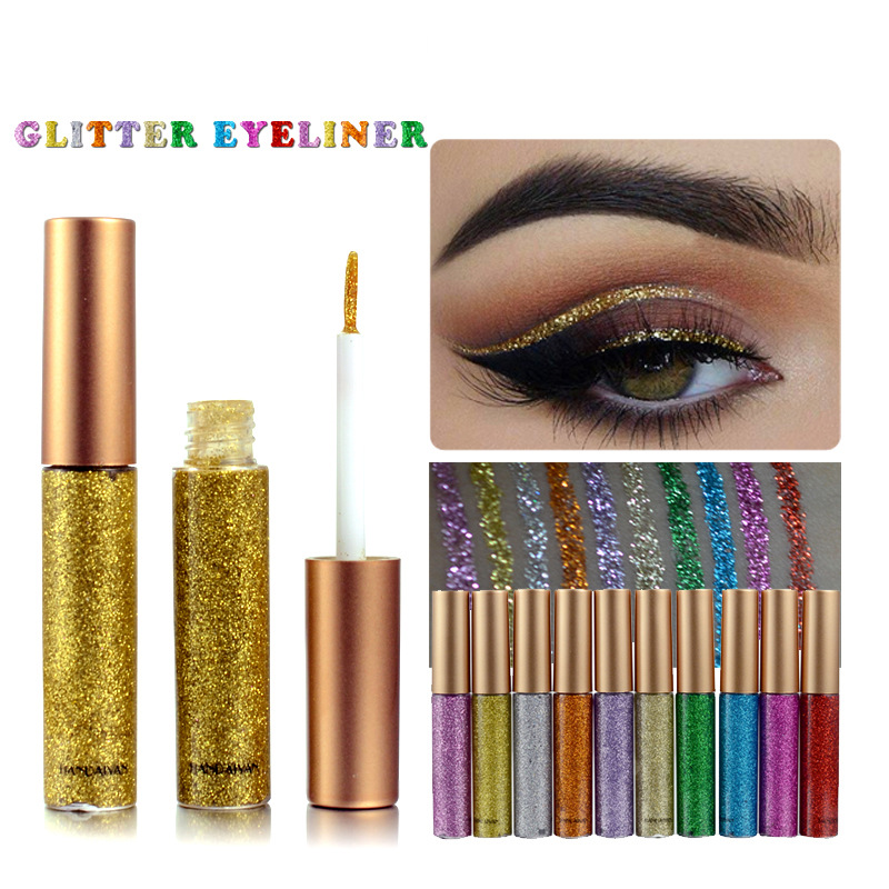 Sombra de ojos transfronteriza HANDAIYAN escenario espectáculo de maquillaje de discoteca, sombra de ojos brillante brillante brillante brillante