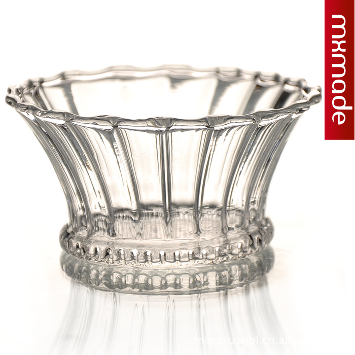 Mxmade estilo europeo patrón de vidrio transparente candelabro romántico y cálido decoración del hogar novia chica amor