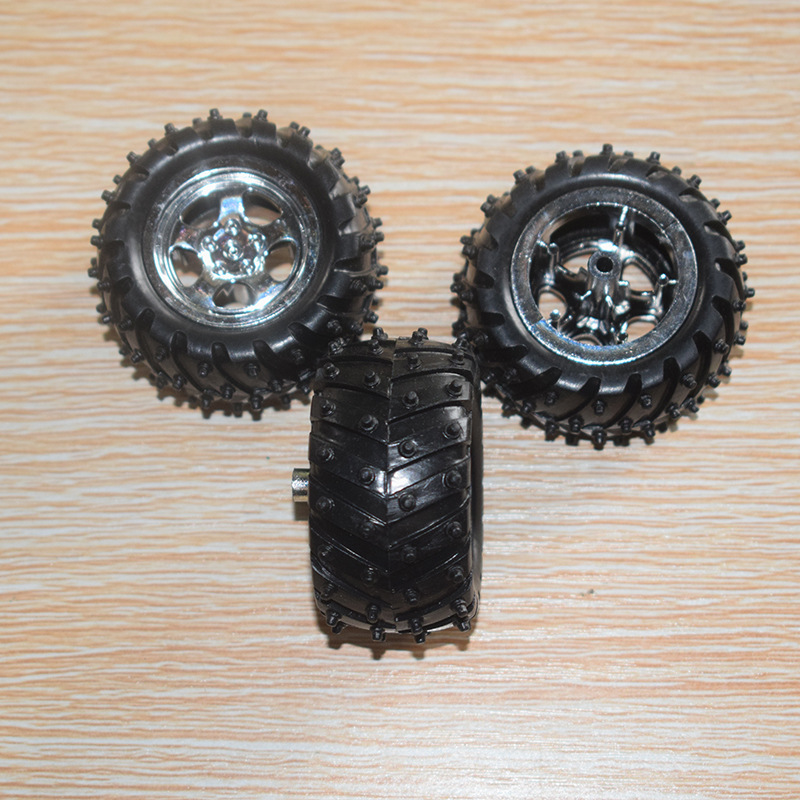 3*55 plastic wheel off-road vehicle toy accessories handmade technology model parts foreign trade AliExpress