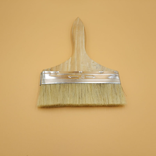 Paint brush Wooden handle hog bristle brush Cleaning brush Dust sweeping brush Paint coating tool 1-8 inches Complete specifications