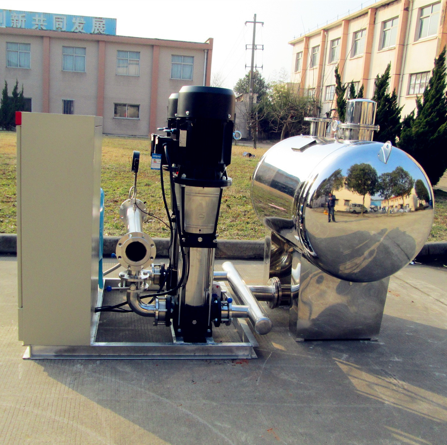 增压稳压无负压恒压成套供水设备触摸屏控制带远传控制