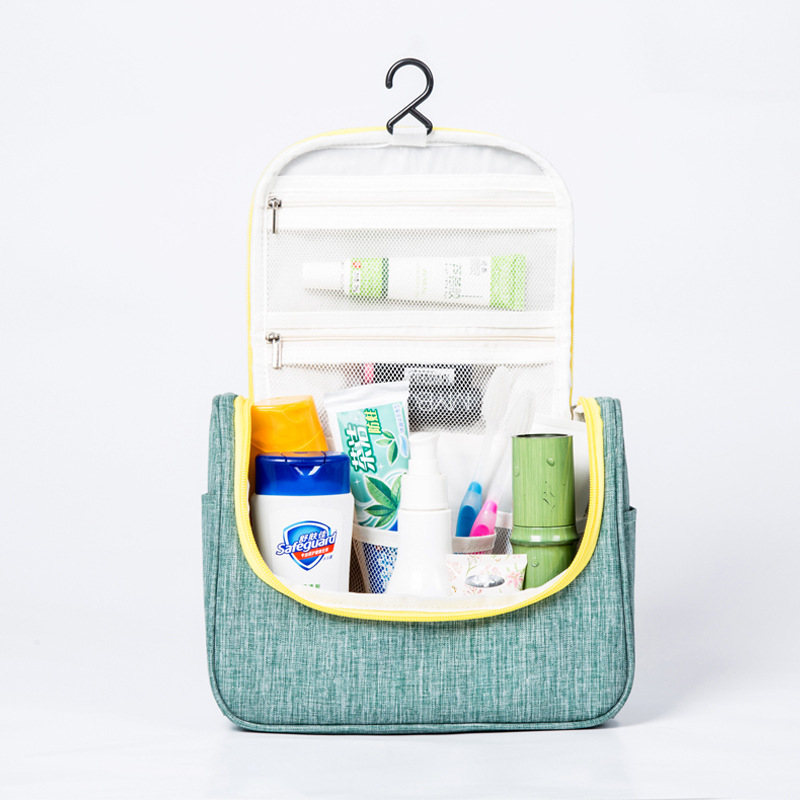 Simple Travel Large Cosmetic Bag Large Capacity Hook Toilet Bag Printable Multifunctional Outing Storage Bag