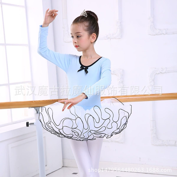 Light blue long sleeves with white gauze