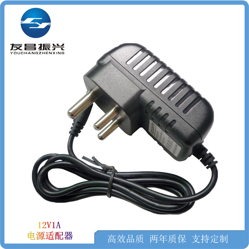 厂家批发12V1A电源适配器12V1A小南非插头12V1A英规/美规安全认证