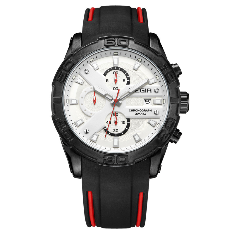 MEGIR transfronteriza caliente correa de silicona reloj real Ojo de los hombres calendario luminoso reloj al por mayor impermeable reloj de cuarzo